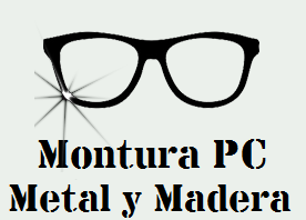 MONTURA POLICARBONATO Y METAL CON PATILLAS DE MADERA