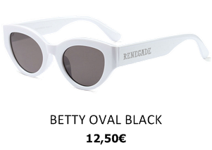 GAFAS DE SOL RENEGADE BETTY OVAL BLACK