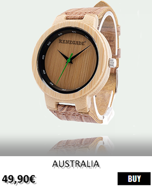 RELOJ DE MADERA RENEGADE AUSTRALIA