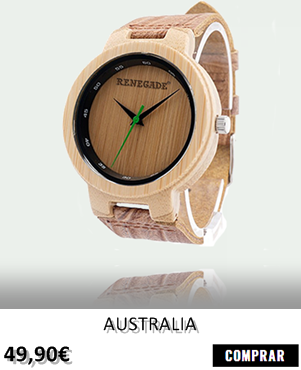 RELOJ DE MADERA RENEGADE AUSTRALIA