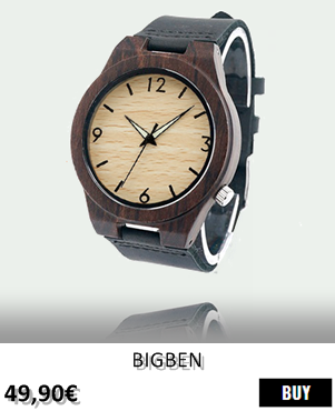 RELOJ DE MADERA RENEGADE BIGBEN