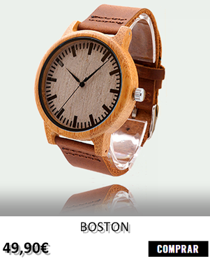 RELOJ DE MADERA RENEGADE BOSTON