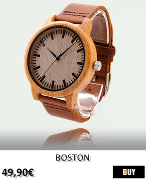 RELOJ DE MADERA RENEGADE BOSTON