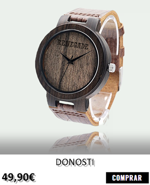 RELOJ DE MADERA RENEGADE DONOSTI