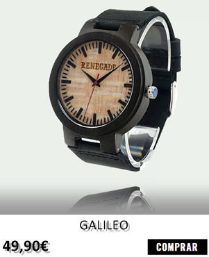 RELOJ DE MADERA RENEGADE GALILEO