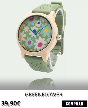 RELOJ DE MADERA RENEGADE GREENFLOWER