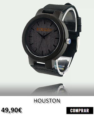 RELOJ DE MADERA RENEGADE HOUSTON