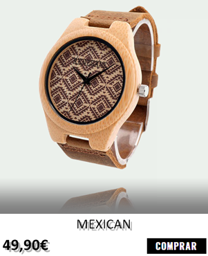 RELOJ DE MADERA RENEGADE MEXICAN