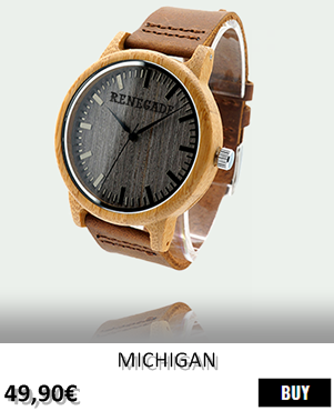 RELOJ DE MADERA RENEGADE MICHIGAN