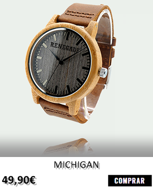 RELOJ DE MADERA RENEGADE MICHIGAN