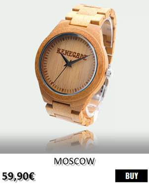 RELOJ DE MADERA RENEGADE MOSCOW