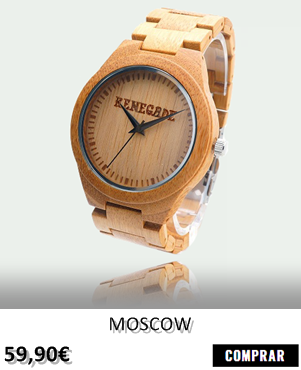 RELOJ DE MADERA RENEGADE MOSCOW