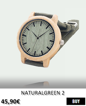 RELOJ DE MADERA RENEGADE NATURALGREEN 2