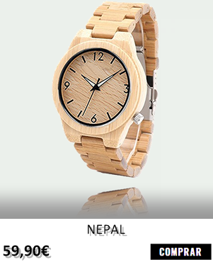 RELOJ DE MADERA RENEGADE NEPAL