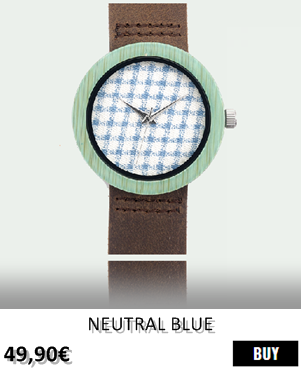 RELOJ DE MADERA RENEGADE NEUTRAL BLUE