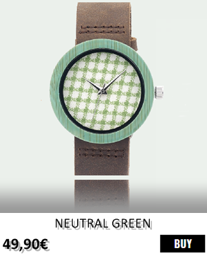 RELOJ DE MADERA RENEGADE NEUTRAL GREEN