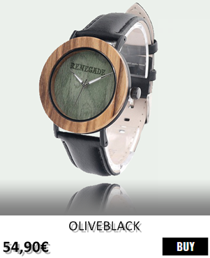 RELOJ DE MADERA RENEGADE OLIVEBLACK