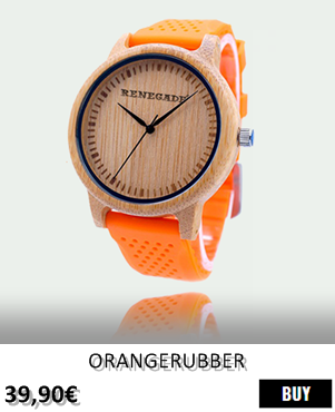 RELOJ DE MADERA RENEGADE ORANGERUBBER