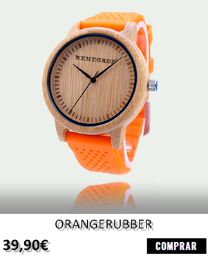 RELOJ DE MADERA RENEGADE ORANGERUBBER