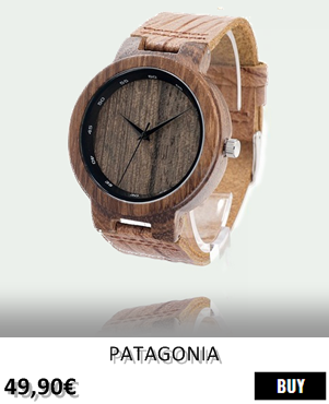 RELOJ DE MADERA RENEGADE PATAGONIA