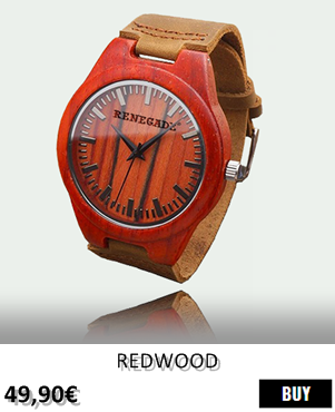 RELOJ DE MADERA RENEGADE REDWOOD