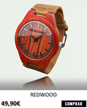 RELOJ DE MADERA RENEGADE REDWOOD