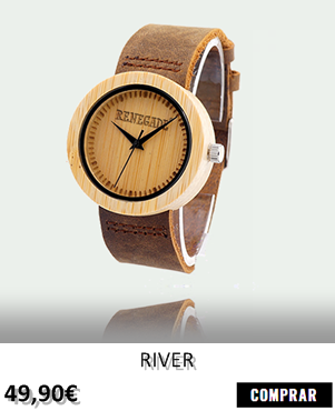 RELOJ DE MADERA RENEGADE PUREWOOD RIVER