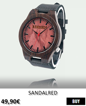 RELOJ DE MADERA RENEGADE SANDALRED