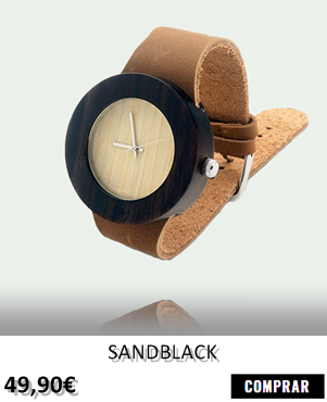 RELOJ DE MADERA RENEGADE SANDBLACK