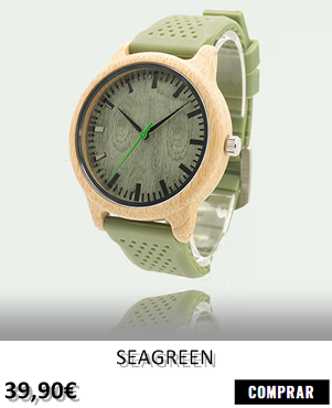 RELOJ DE MADERA RENEGADE SEAGREEN