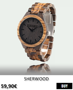 RELOJ DE MADERA RENEGADE SHERWOOD