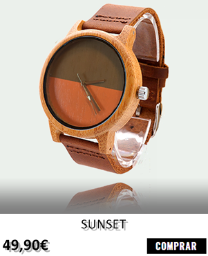 RELOJ DE MADERA RENEGADE SUNSET