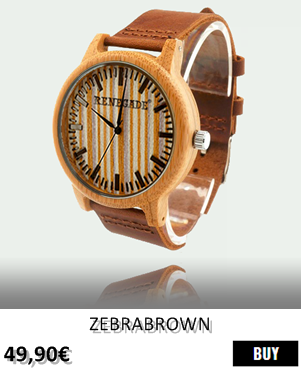 RELOJ DE MADERA RENEGADE ZEBRABROWN