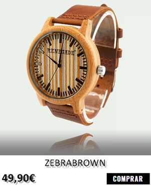 RELOJ DE MADERA RENEGADE ZEBRABROWN